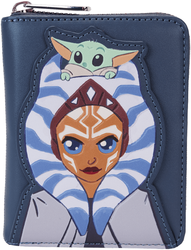 LOUSTWA0272 Star Wars: The Mandalorian - Ahsoka & Grogu Zip Wallet - Loungefly - Titan Pop Culture