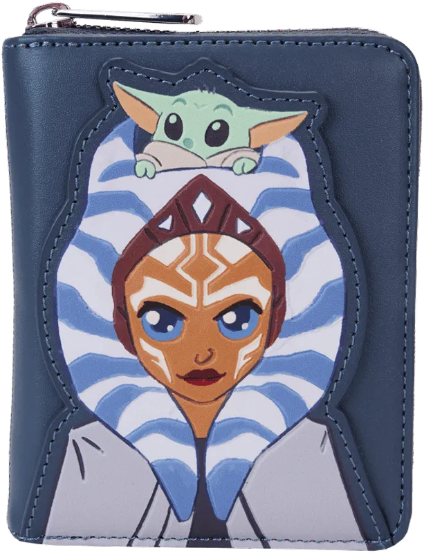 LOUSTWA0272 Star Wars: The Mandalorian - Ahsoka & Grogu Zip Wallet - Loungefly - Titan Pop Culture