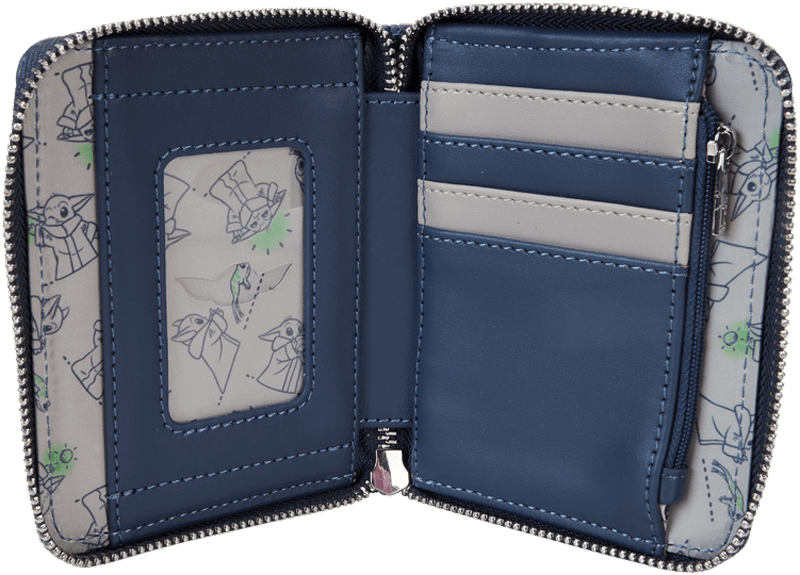 LOUSTWA0272 Star Wars: The Mandalorian - Ahsoka & Grogu Zip Wallet - Loungefly - Titan Pop Culture