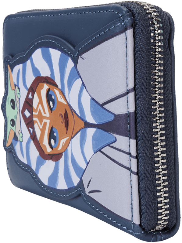 LOUSTWA0272 Star Wars: The Mandalorian - Ahsoka & Grogu Zip Wallet - Loungefly - Titan Pop Culture