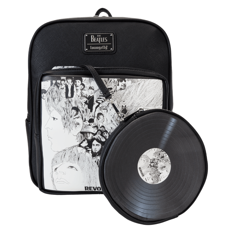 LOUTBLBK0009 The Beatles - Revolver Album With Record Pouch Mini Backpack - Loungefly - Titan Pop Culture