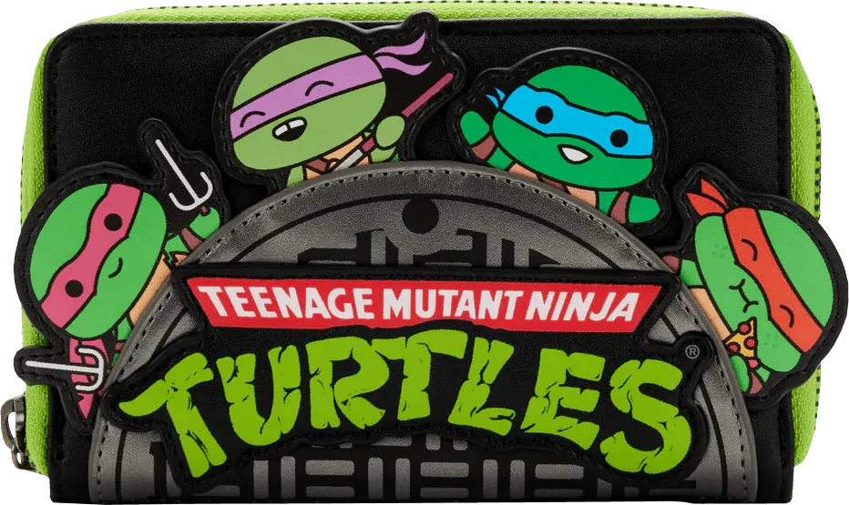 LOUTMNTWA0001 Teenage Mutant Ninja Turtles (TV 1987) - Sewer Cap Zip Purse - Loungefly - Titan Pop Culture