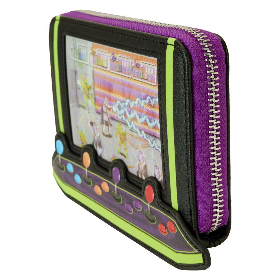 LOUTMNTWA0004 Teenage Mutant Ninja Turtles: 40th Anniversary - Vintage Arcade Zip Around Wallet - Loungefly - Titan Pop Culture