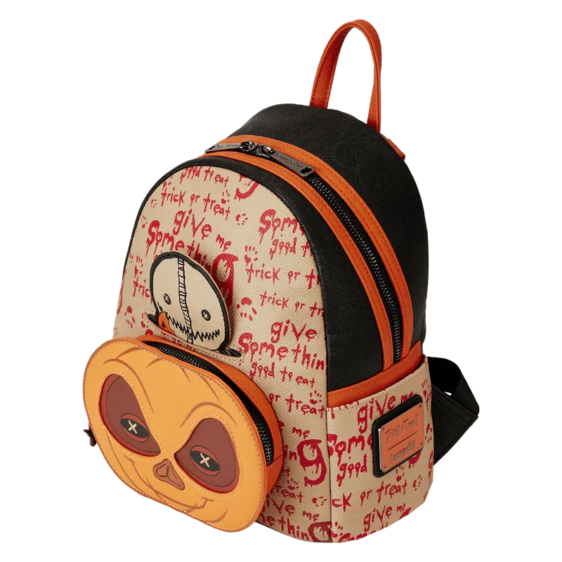 LOUTRTBK0008 Trick 'R Treat - Pumpkin Cosplay Mini Backpack - Loungefly - Titan Pop Culture
