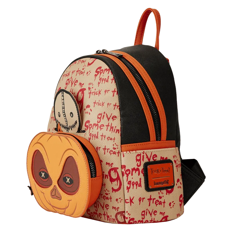 LOUTRTBK0008 Trick 'R Treat - Pumpkin Cosplay Mini Backpack - Loungefly - Titan Pop Culture