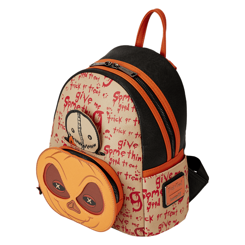 LOUTRTBK0008 Trick 'R Treat - Pumpkin Cosplay Mini Backpack - Loungefly - Titan Pop Culture