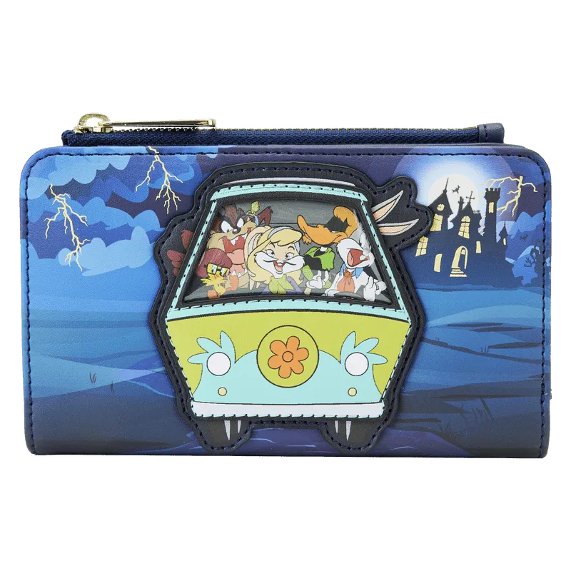 LOUWBWA0008 Looney Tunes - Scooby Mash Up WB100 Flap Wallet - Loungefly - Titan Pop Culture