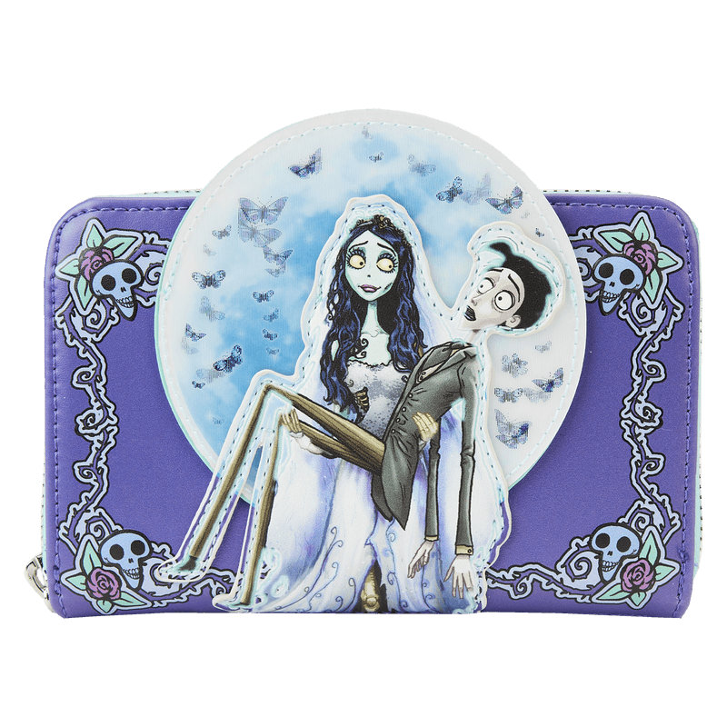 LOUWBWA0009 Corpse Bride - Moon Zip Around Wallet - Loungefly - Titan Pop Culture