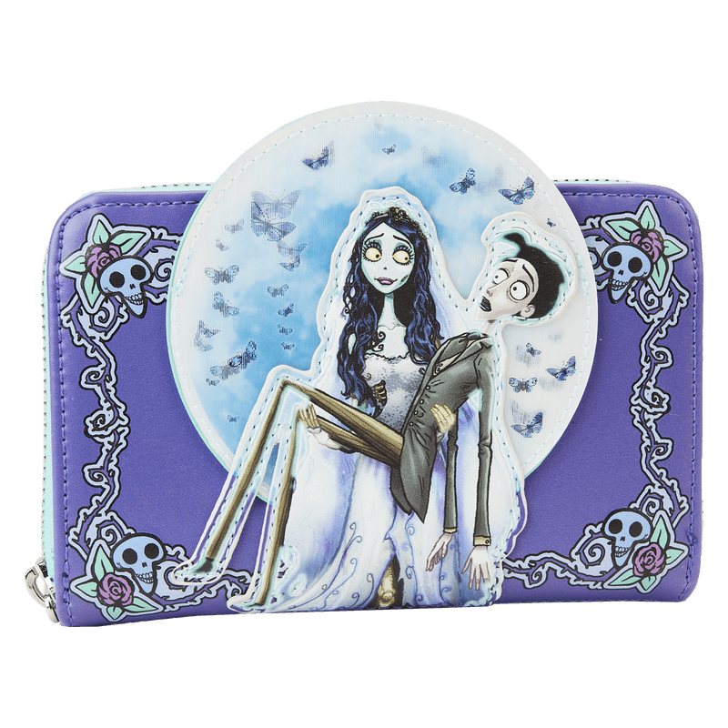 LOUWBWA0009 Corpse Bride - Moon Zip Around Wallet - Loungefly - Titan Pop Culture