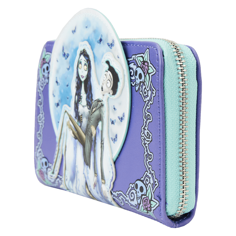 LOUWBWA0009 Corpse Bride - Moon Zip Around Wallet - Loungefly - Titan Pop Culture