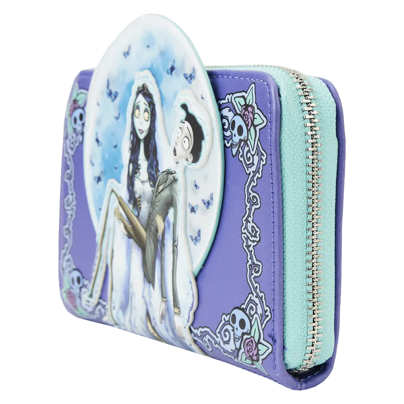 LOUWBWA0009 Corpse Bride - Moon Zip Around Wallet - Loungefly - Titan Pop Culture