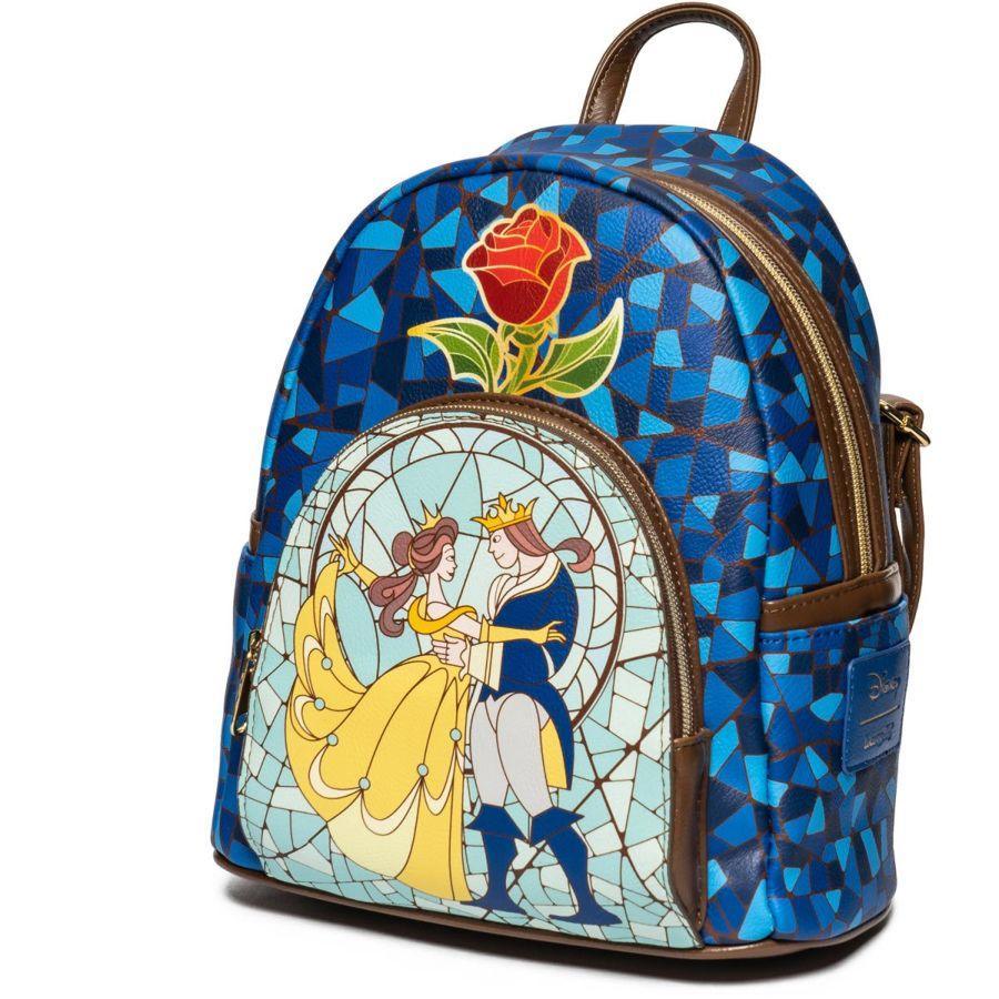 LOUWDBK1867 Beauty and the Beast - Stain Glass US Exclusive Mini Backpack - Loungefly - Titan Pop Culture