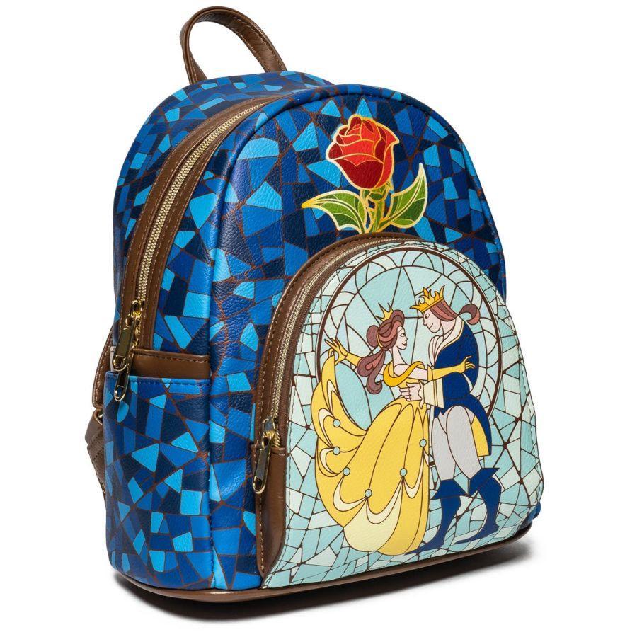 LOUWDBK1867 Beauty and the Beast - Stain Glass US Exclusive Mini Backpack - Loungefly - Titan Pop Culture