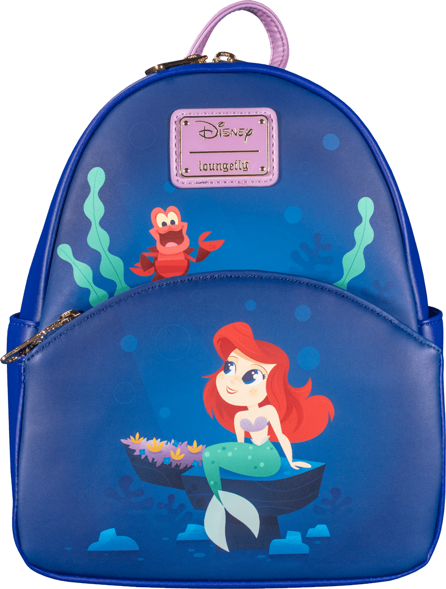 LOUWDBK2095 Little Mermaid (1989) - Ariel & Sebastian US Exclusive Mini Backpack - Loungefly - Titan Pop Culture