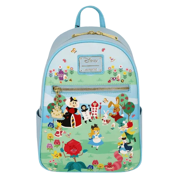 LOUWDBK2178 Alice in Wonderland (1951) - Chibi Characters US Exclusive Mini Backpack - Loungefly - Titan Pop Culture