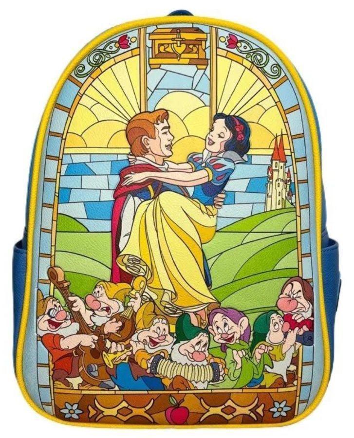 LOUWDBK2194 Snow White and the Seven Dwarfs - Stained Glass US Exclusive Mini Backpack - Loungefly - Titan Pop Culture
