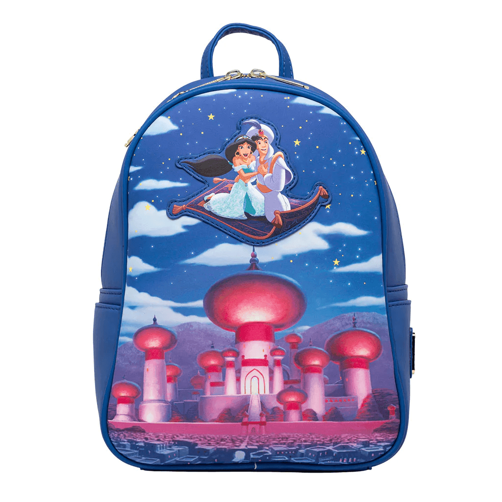 LOUWDBK2241 Aladdin (1992) - Aladdin and Jasmine Magic Carpet Ride Mini Backpack - Loungefly - Titan Pop Culture