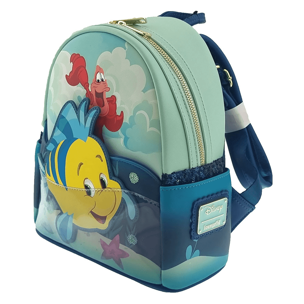 LOUWDBK2338 The Little Mermaid (1989) - Flounder and Sebastian Backpack - Loungefly - Titan Pop Culture