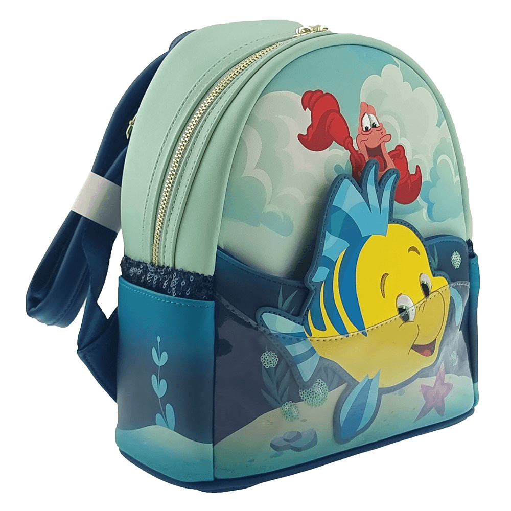 LOUWDBK2338 The Little Mermaid (1989) - Flounder and Sebastian Backpack - Loungefly - Titan Pop Culture