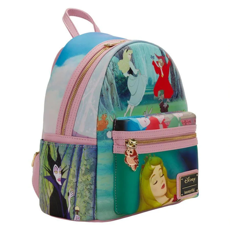 LOUWDBK2379 Sleeping Beauty - Princess Scene Mini Backpack - Loungefly - Titan Pop Culture