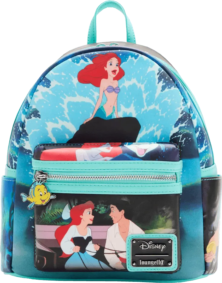 LOUWDBK2486 The Little Mermaid (1989) - Princess Scenes Mini Backpack - Loungefly - Titan Pop Culture