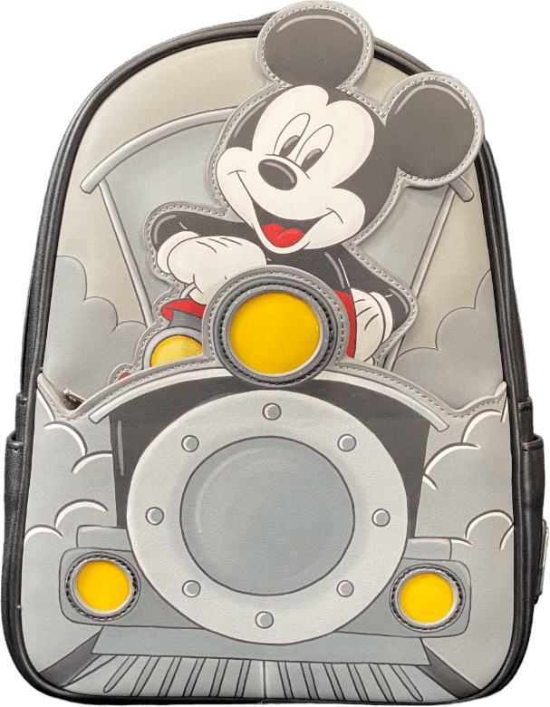 LOUWDBK2672 Disney - Mickey Train Light Up 10" Mini Backpack [RS] - Loungefly - Titan Pop Culture