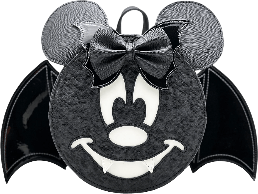 LOUWDBK2728 Disney - Minnie Mouse Bat US Exclusive Convertible Mini Backpack [RS] - Loungefly - Titan Pop Culture
