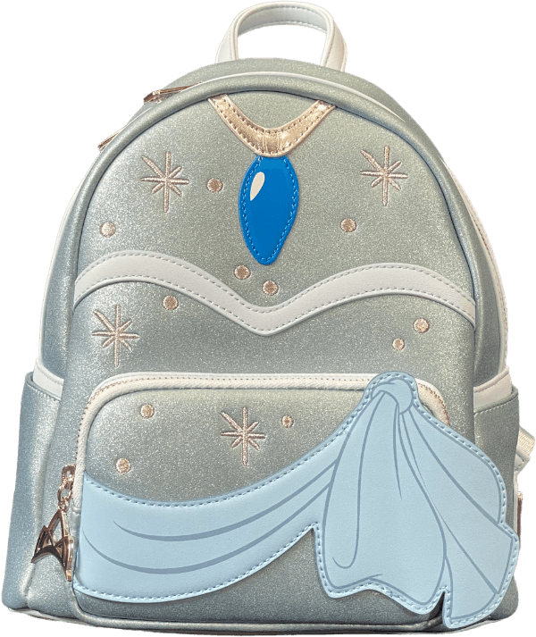 LOUWDBK2757 The Princess and the Frog - Tiana Blue Dress 10" Mini Backpack [RS] - Loungefly - Titan Pop Culture