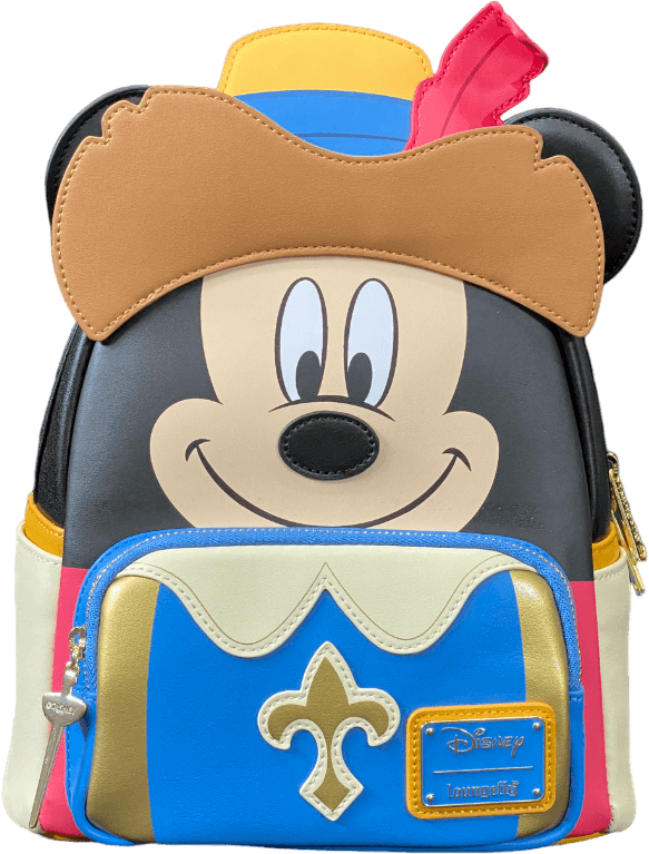 LOUWDBK2873 Disney - Mickey Musketeer Cosplay 10" Mini Backpack [RS] - Loungefly - Titan Pop Culture