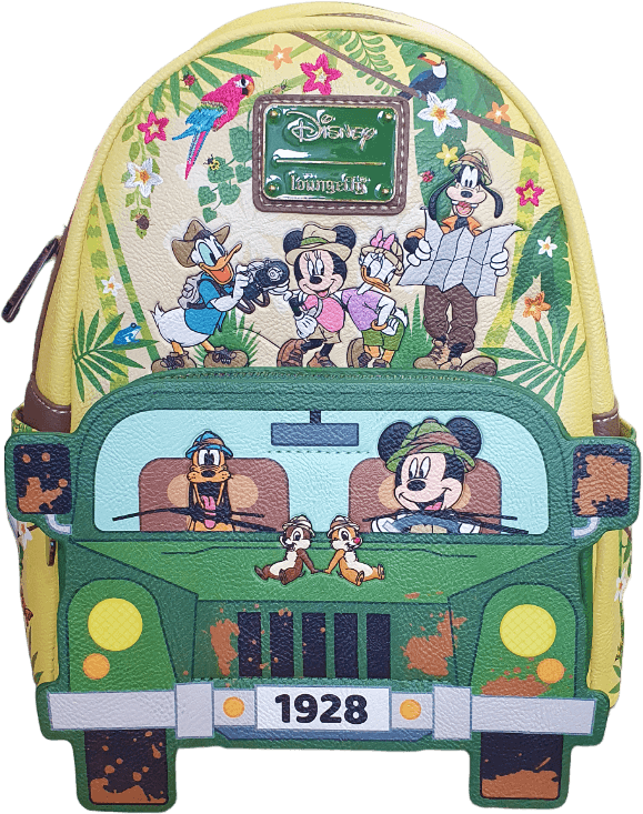 Disney - Mickey & Friends Jungle US Exclusive Backpack [RS] Backpack by Loungefly | Titan Pop Culture