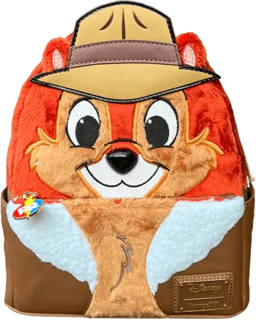 LOUWDBK3175 Chip 'n Dale: Rescue Rangers - Faux Fur Chip US Exclusive Cosplay Mini Backpack [RS] - Loungefly - Titan Pop Culture