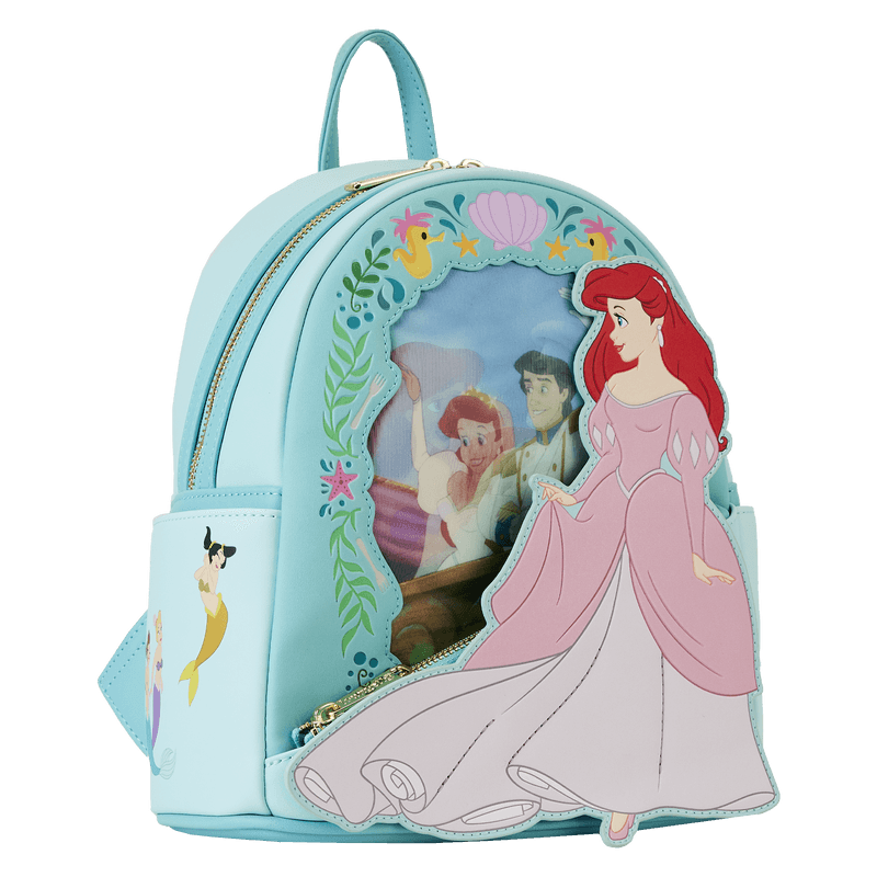 LOUWDBK3256 The Little Mermaid (1989) - Ariel Princess Lenticular Mini Backpack - Loungefly - Titan Pop Culture