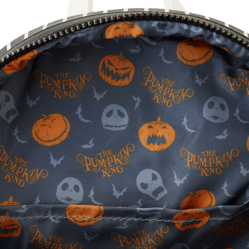 LOUWDBK3279 The Nightmare Before Christmas - Jack Pumpkin Glow Head Mini Backpack - Loungefly - Titan Pop Culture