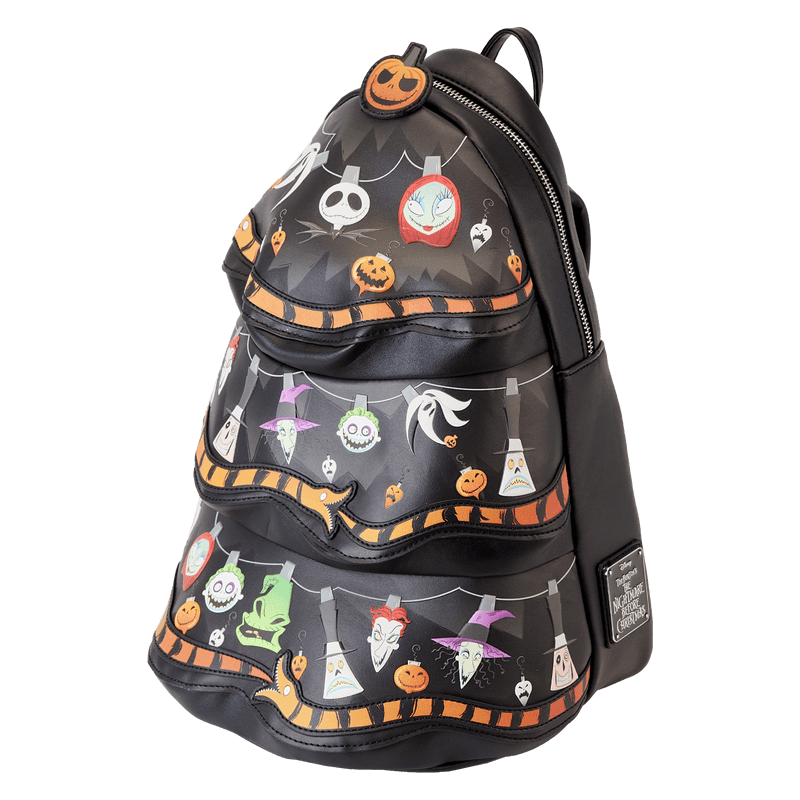 LOUWDBK3372 The Nightmare Before Christmas - Tree String Lights Glow Mini Backpack - Loungefly - Titan Pop Culture