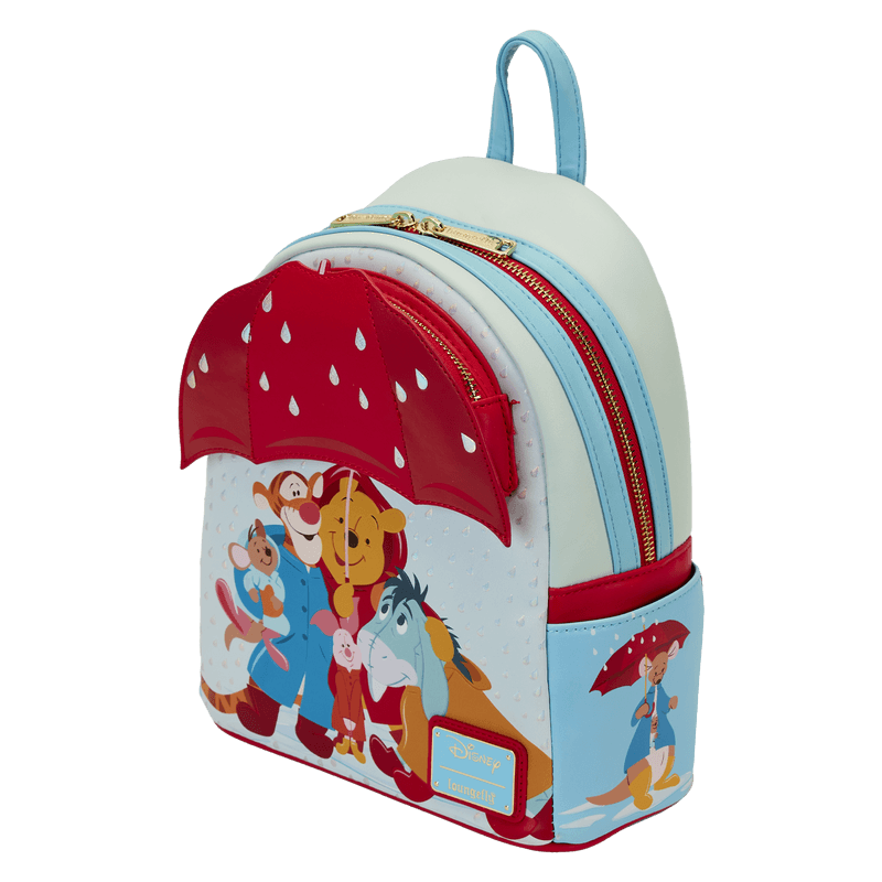 LOUWDBK3398 Winnie The Pooh - Pooh & Friends Rainy Day Mini Backpack - Loungefly - Titan Pop Culture