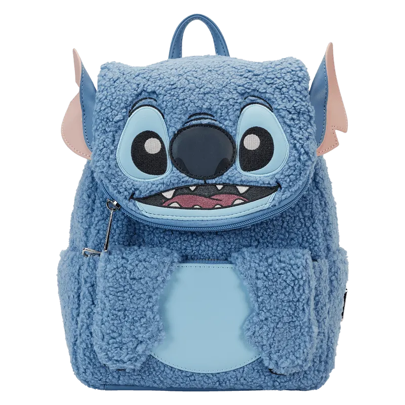 LOUWDBK3401 Lilo & Stitch - Plush Sherpa Cosplay Mini Backpack - Loungefly - Titan Pop Culture