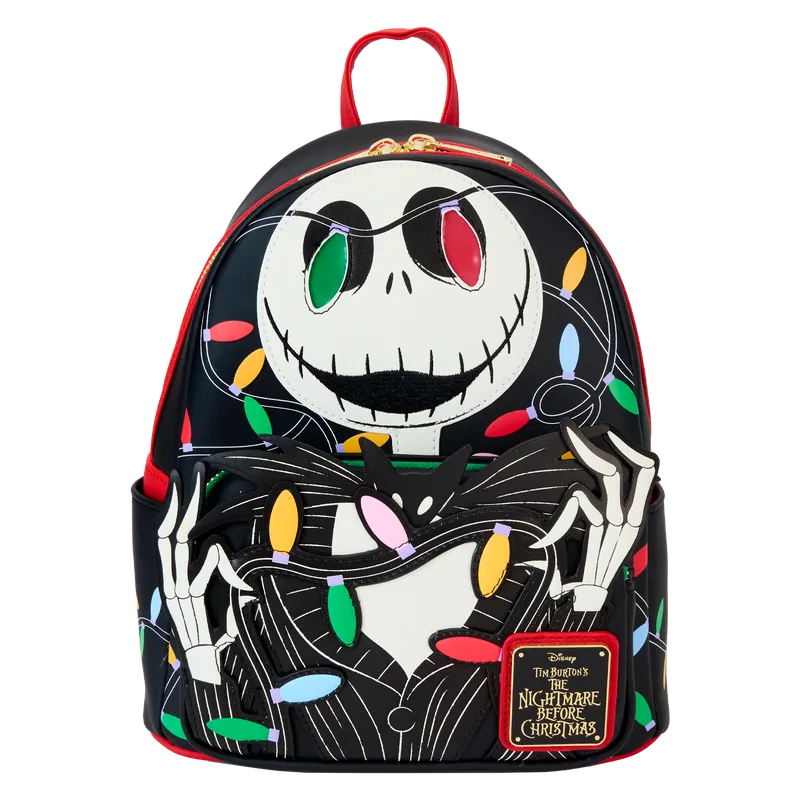 LOUWDBK3787 The Nightmare Before Christmas - Smiling Jack Light-up Mini Backpack - Loungefly - Titan Pop Culture