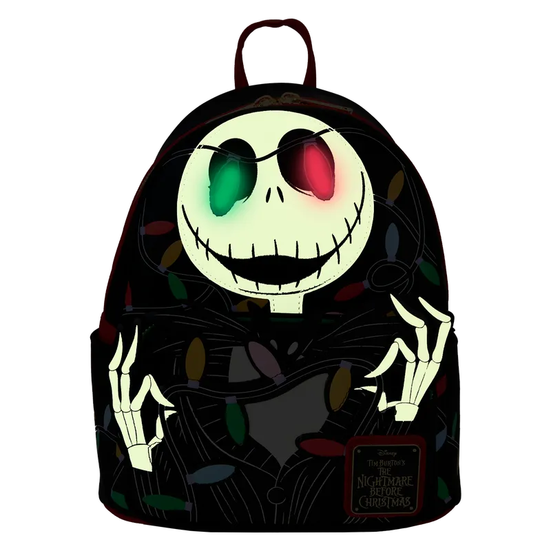 LOUWDBK3787 The Nightmare Before Christmas - Smiling Jack Light-up Mini Backpack - Loungefly - Titan Pop Culture