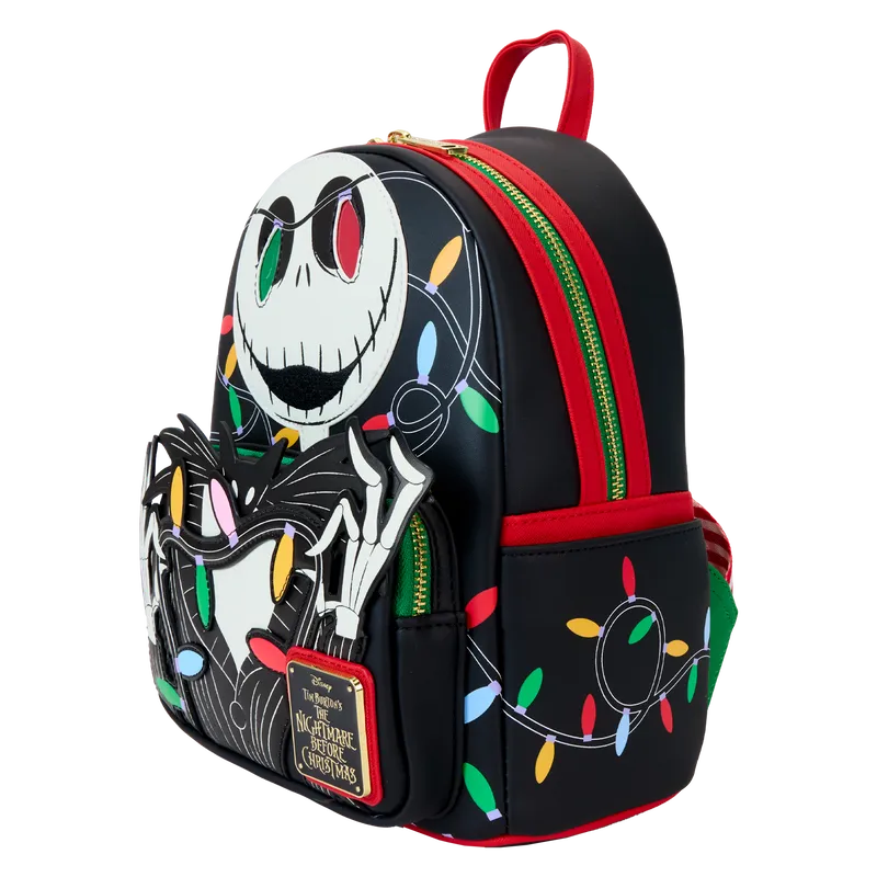 LOUWDBK3787 The Nightmare Before Christmas - Smiling Jack Light-up Mini Backpack - Loungefly - Titan Pop Culture