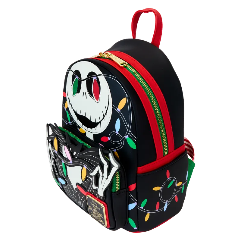 LOUWDBK3787 The Nightmare Before Christmas - Smiling Jack Light-up Mini Backpack - Loungefly - Titan Pop Culture