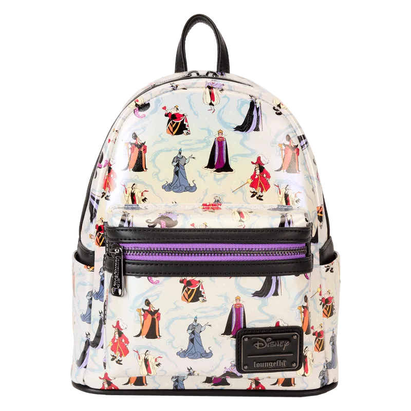 LOUWDBK3824 Disney Villains - Iridescent Mini Backpack - Loungefly - Titan Pop Culture