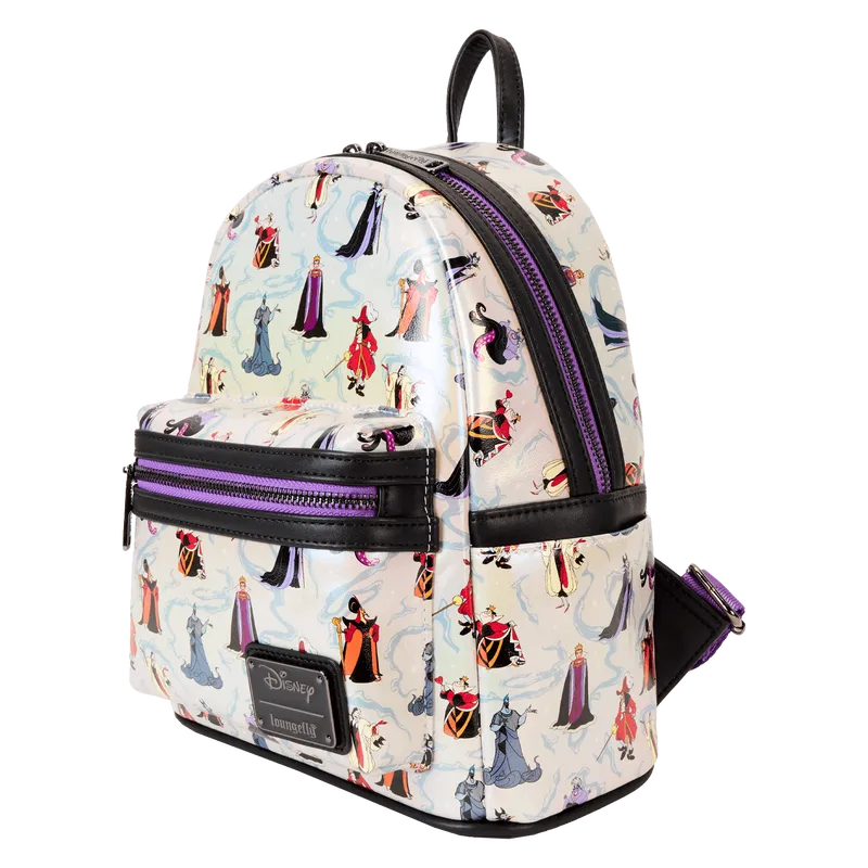 LOUWDBK3824 Disney Villains - Iridescent Mini Backpack - Loungefly - Titan Pop Culture