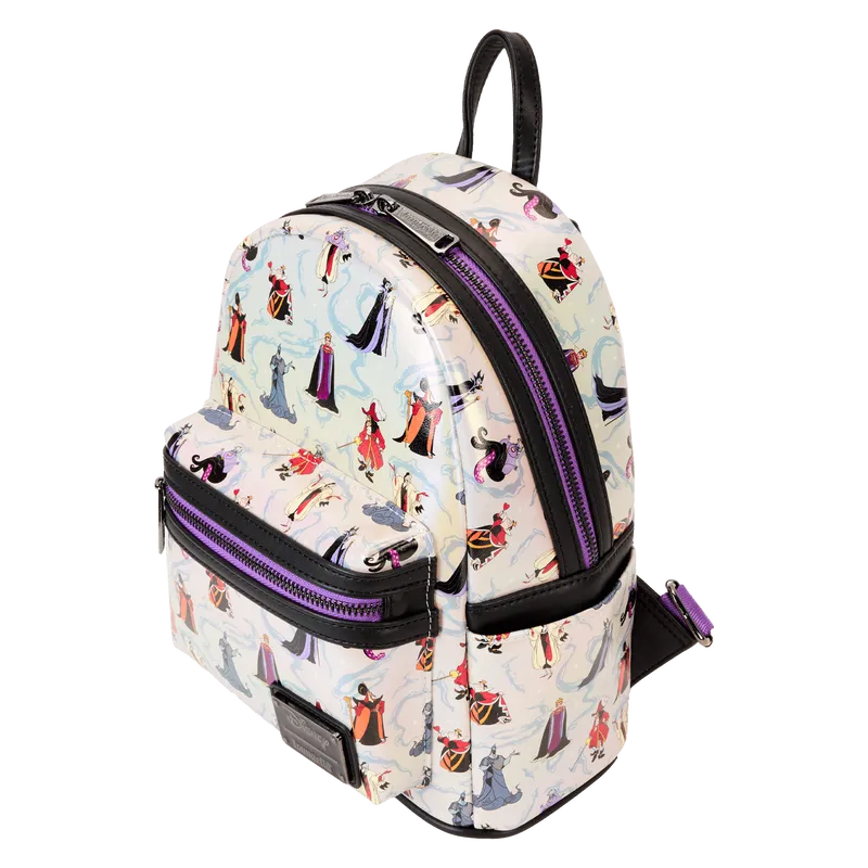 LOUWDBK3824 Disney Villains - Iridescent Mini Backpack - Loungefly - Titan Pop Culture