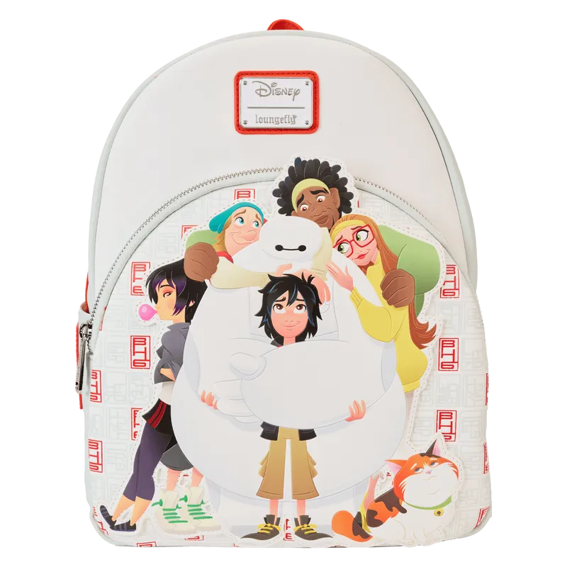 LOUWDBK3842 Big Hero 6 - 10th Anniversary Baymax Gang Mini Backpack - Loungefly - Titan Pop Culture