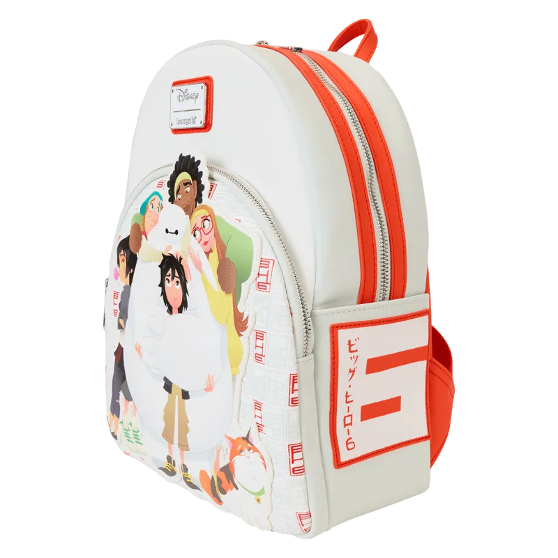 LOUWDBK3842 Big Hero 6 - 10th Anniversary Baymax Gang Mini Backpack - Loungefly - Titan Pop Culture