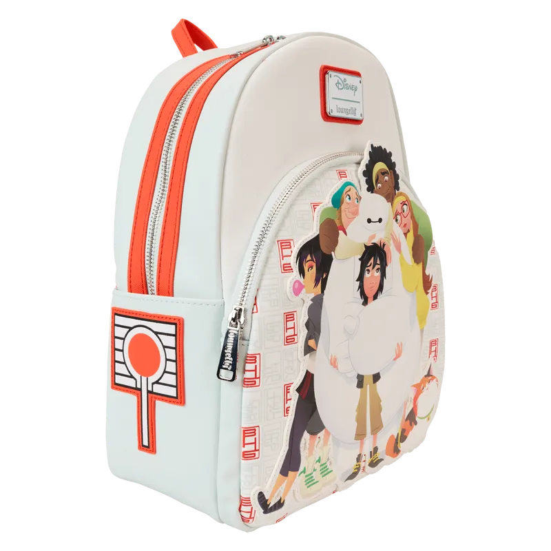 LOUWDBK3842 Big Hero 6 - 10th Anniversary Baymax Gang Mini Backpack - Loungefly - Titan Pop Culture