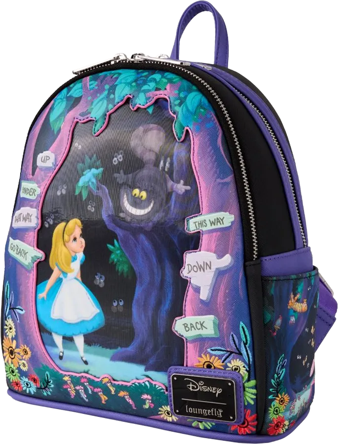Alice in Wonderland - Alice & Cheshire Cat Mini Backpack