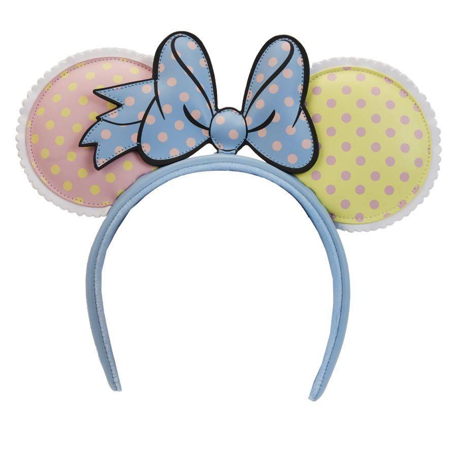 LOUWDHB0112 Disney - Minnie Pastel Block Dots Headband - Loungefly - Titan Pop Culture