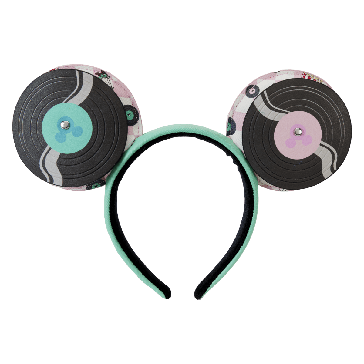 LOUWDHB0130 Disney - Mickey & Minnie Date Diner Records Headband - Loungefly - Titan Pop Culture