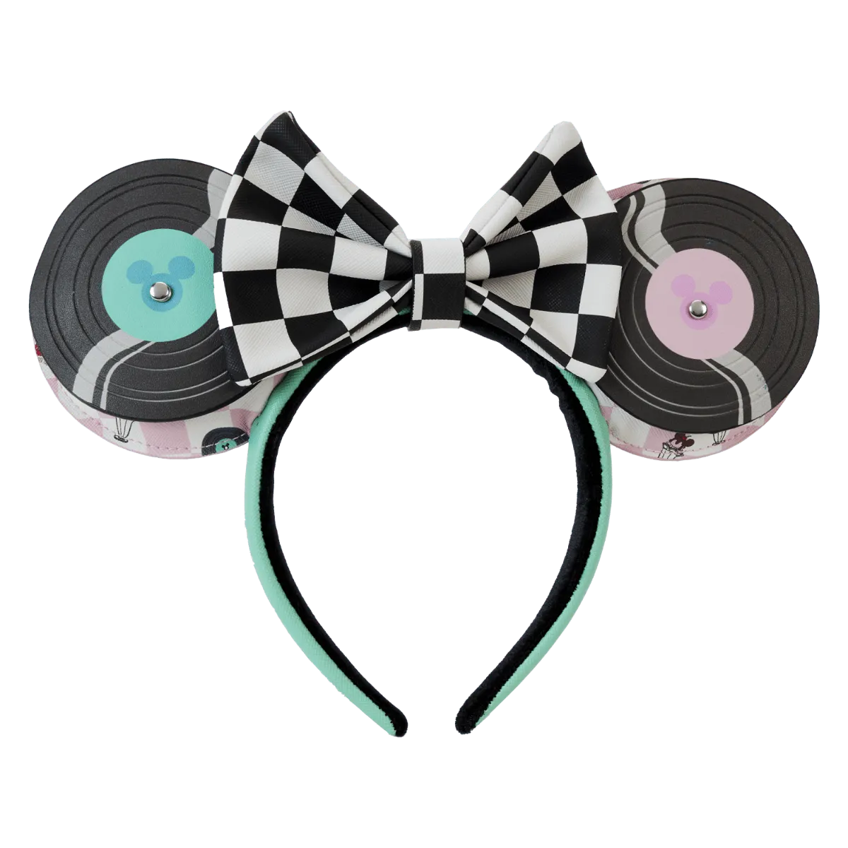 LOUWDHB0130 Disney - Mickey & Minnie Date Diner Records Headband - Loungefly - Titan Pop Culture